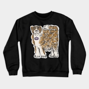 Brandy St Bernard Dog, mountain rescue Dog Crewneck Sweatshirt